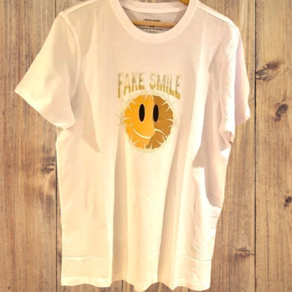 Fake smile Tee for mens from casa de loca collections. Graphic Tee, Funny tee,